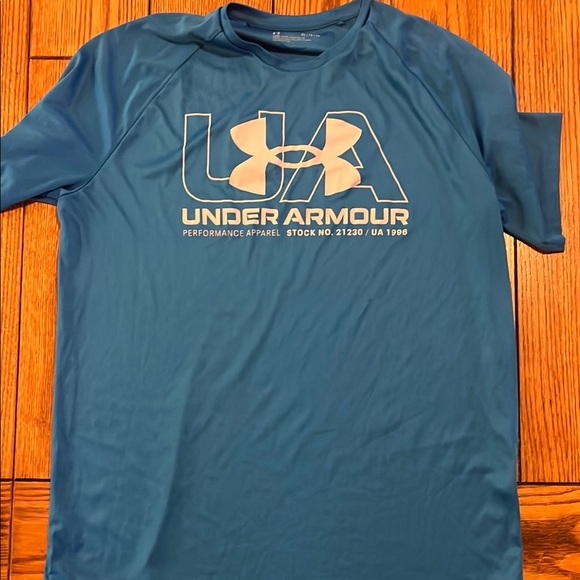 Under Armour Men's Athletic T-Shirts - Blue, Gray, Black - Picture 6 of 8